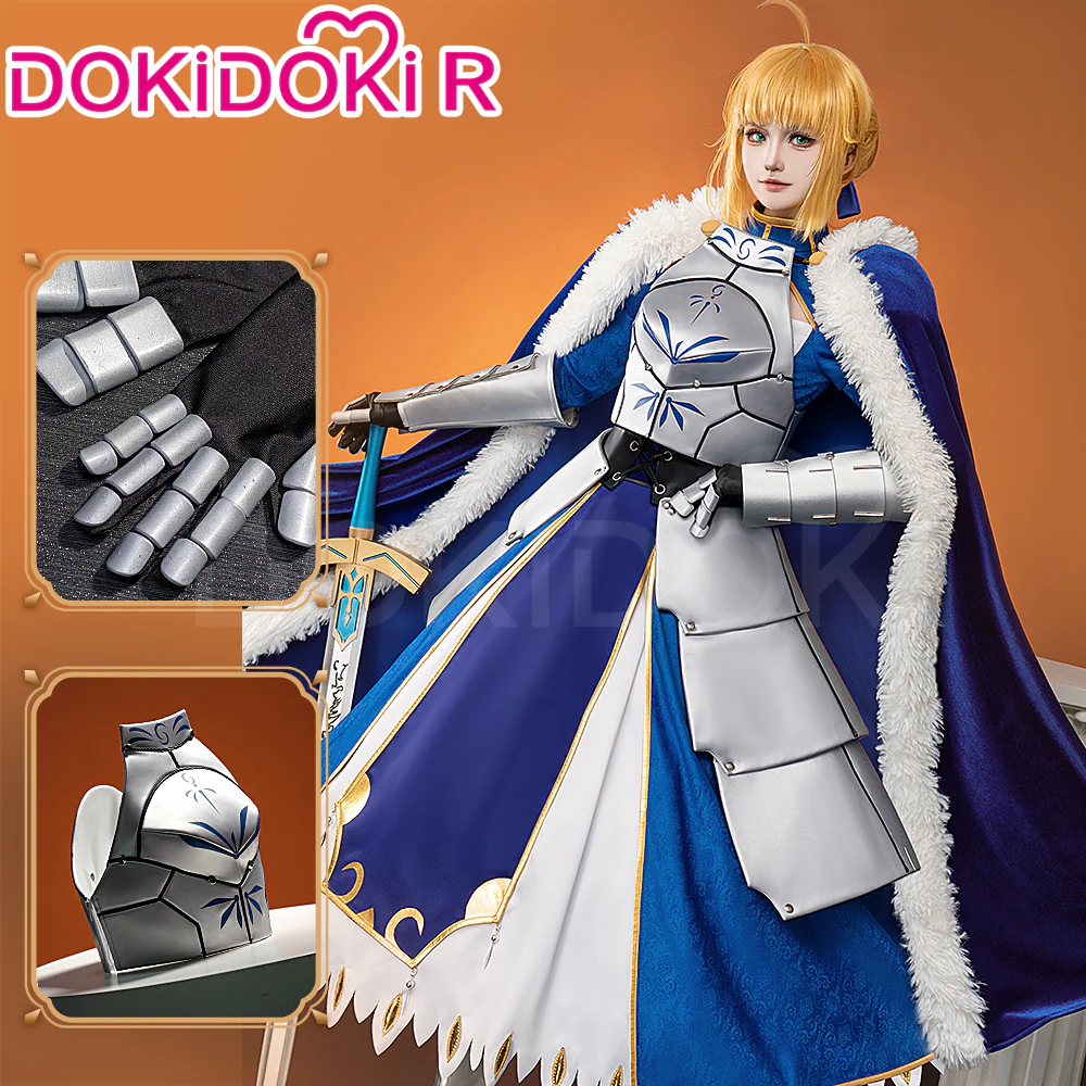 DokiDoki-R Game Fate/stay night Cosplay  Chalice Arturia Pendragon Alter Saber Cosplay  Costume FGO