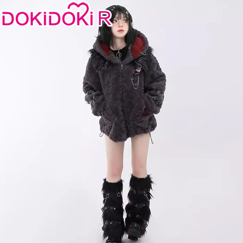 【IN STOCK】DokiDoki-R Game Genshin Impact Cosplay Fontaine Wriothesley Costume Furry Coat Doujin Casual Wear - Image 4
