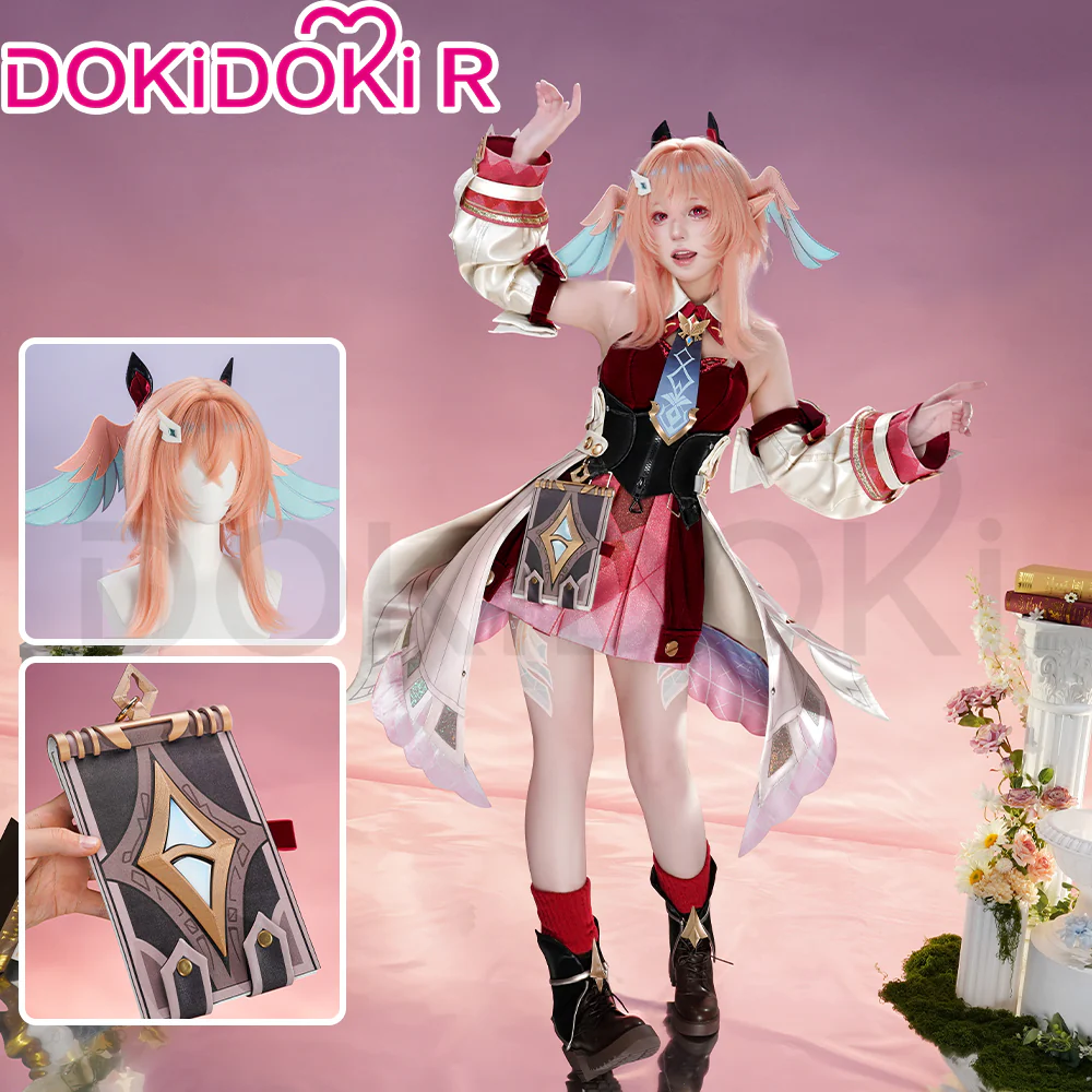 DokiDoki-R Game Genshin Impact Cosplay Linnea Costume / Bag