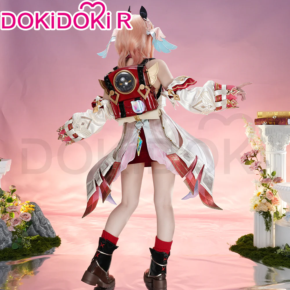 DokiDoki-R Game Genshin Impact Cosplay Linnea Costume / Bag - Image 2