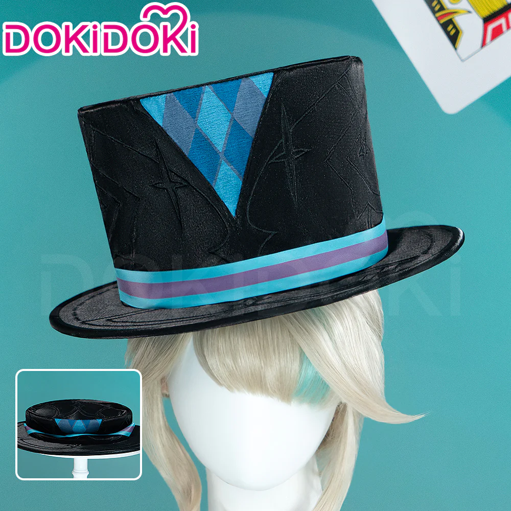 【Partial Size Ready For Ship】【Size S-2XL】【Magical Hat 】DokiDoki-R Game Genshin Impact Cosplay Fontaine Lynette Costume / Hat Magician Women - Image 7