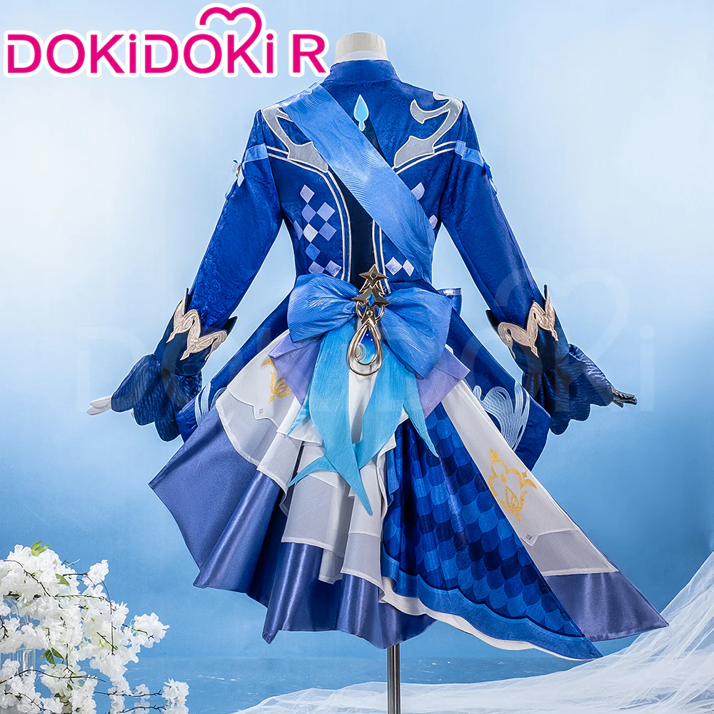 【IN STOCK】DokiDoki-R Game Genshin Impact Furina Costume Dress Focalors Fontaine - Image 3