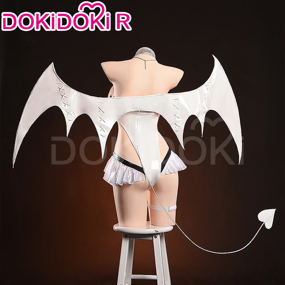 DokiDoki-R Game Cosplay Blanc White Rabbit Costume Sexy Angel Dress - Image 3