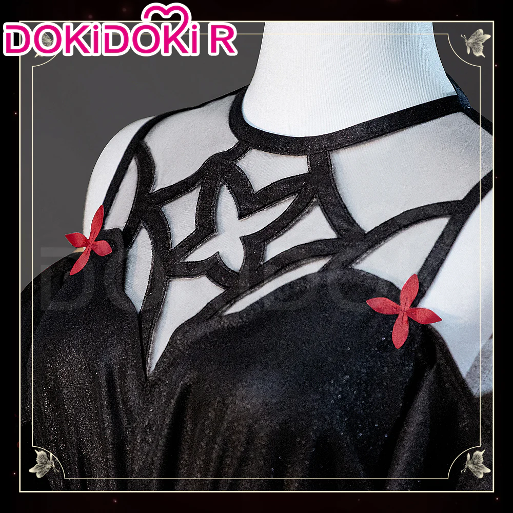 【In Stock】DokiDoki-R Game Honkai Impact 3rd Cosplay Seele Vollerei Costume Black Dress Papilio Lily - Image 3