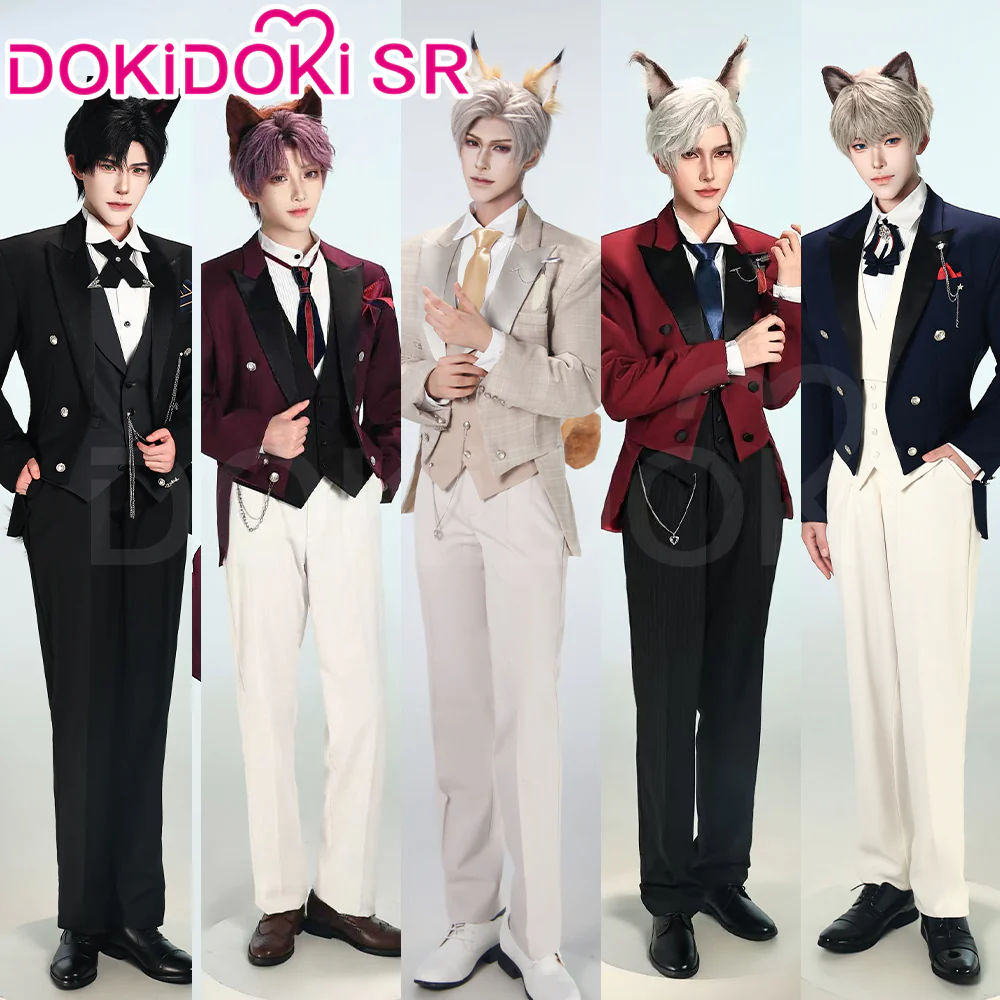 DokiDoki-SR Game Love and Deepspace Cosplay Rafayel Tailwag Moment / Xavier Floof Attack / Zayne Fluffy Treatment / Sylus Goodcat Code Cat Suit Costume