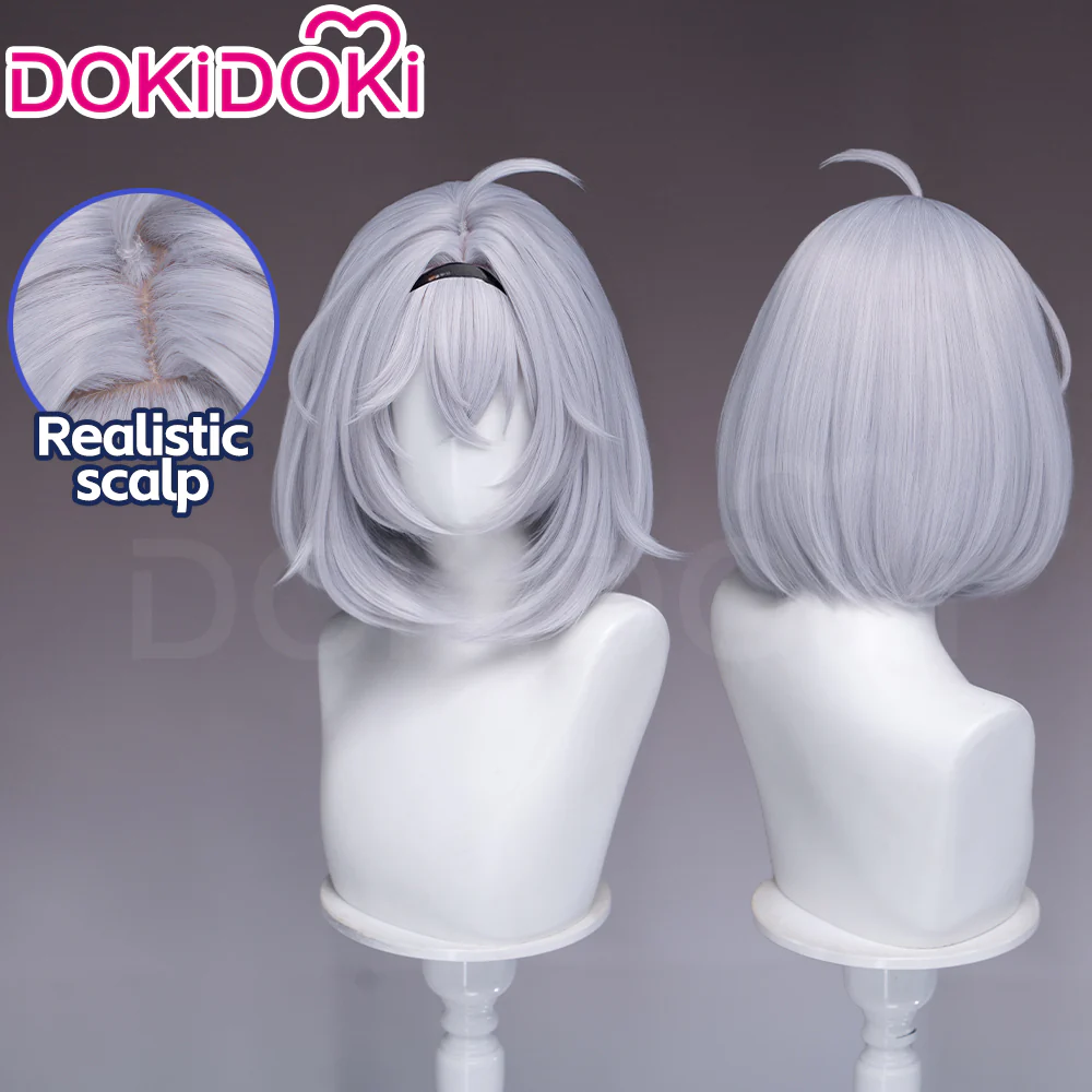 【Ready For Ship】DokiDoki Game Neverness to Everness Cosplay Esper Zero Female Wig Short Straight Grey Hair MC NTE