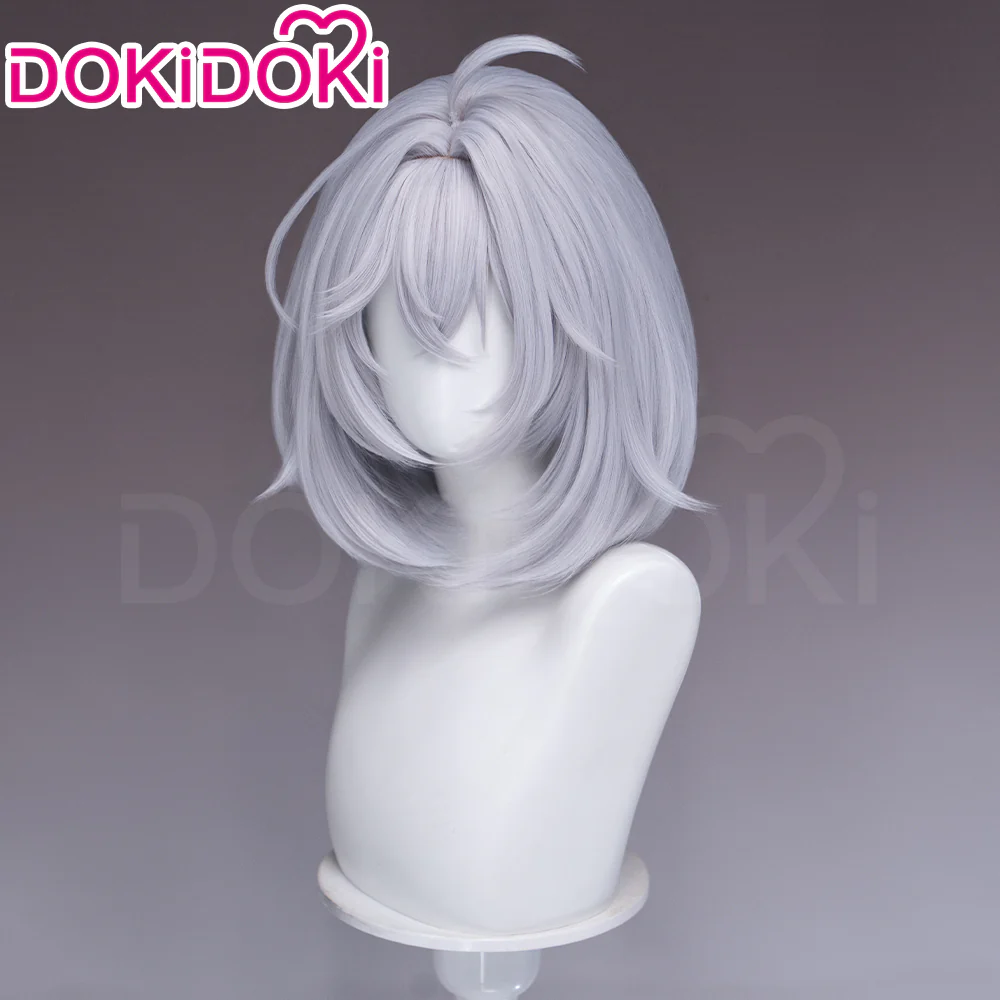 【Ready For Ship】DokiDoki Game Neverness to Everness Cosplay Esper Zero Female Wig Short Straight Grey Hair MC NTE - Image 2