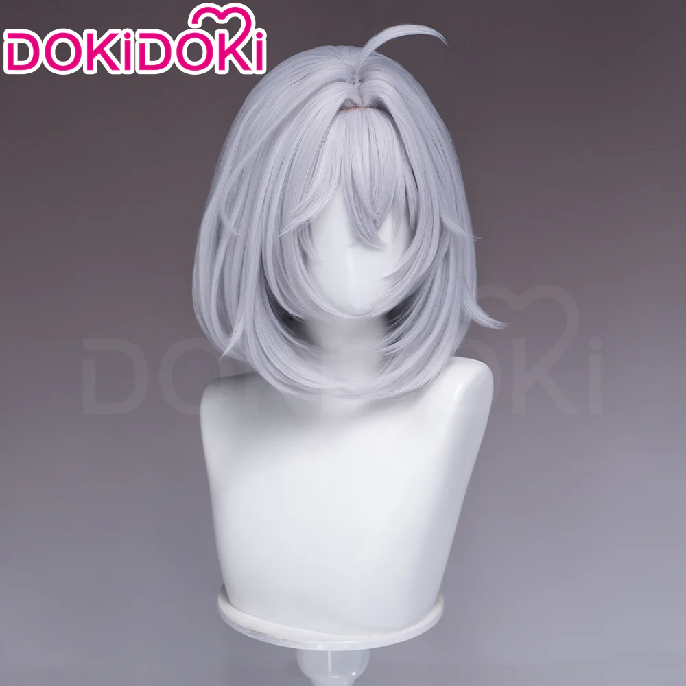 【Ready For Ship】DokiDoki Game Neverness to Everness Cosplay Esper Zero Female Wig Short Straight Grey Hair MC NTE - Image 3