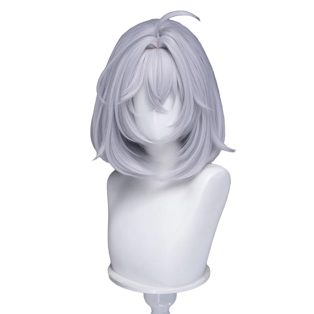 【Ready For Ship】DokiDoki Game Neverness to Everness Cosplay Esper Zero Female Wig Short Straight Grey Hair MC NTE - Image 5