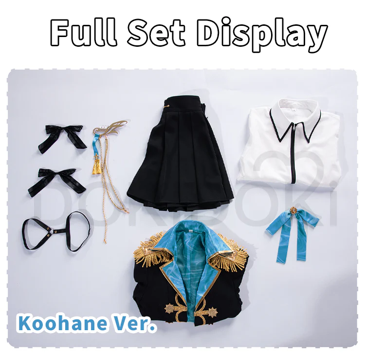 DokiDoki-R Game Cosplay Shiiraishi Ann /  Azusawaa Koohane Costume Vbs Toya Wl2 - Image 11