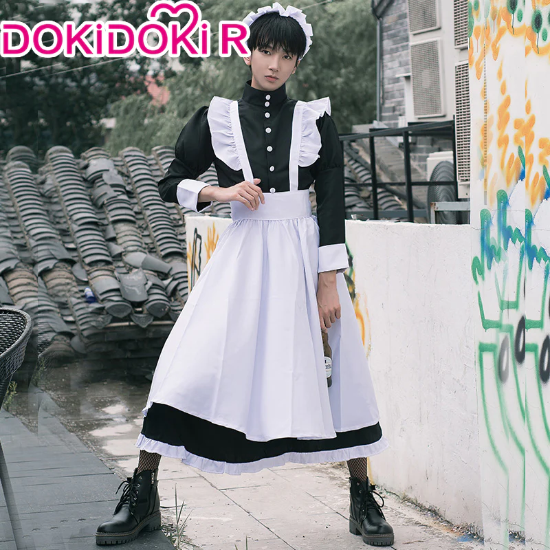 【Partially Ready For Ship】【Size M-3XL】DokiDoki-R Male Maid Cosplay  Costume Men  Gojo Satoru - Image 3