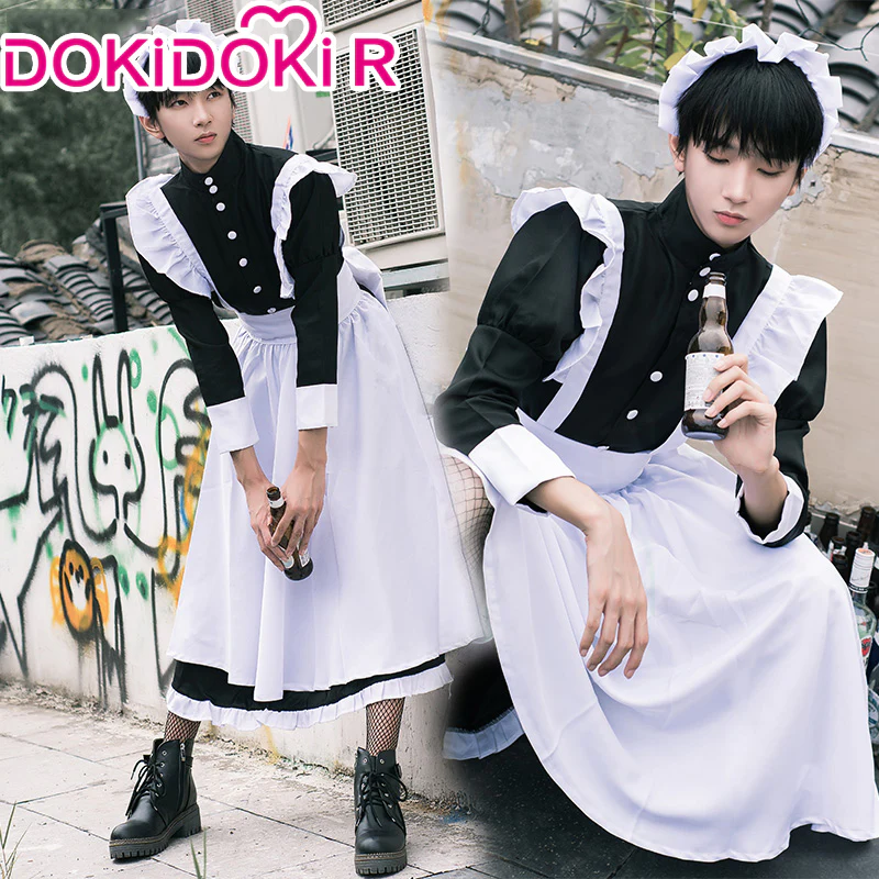 【Partially Ready For Ship】【Size M-3XL】DokiDoki-R Male Maid Cosplay  Costume Men  Gojo Satoru - Image 4