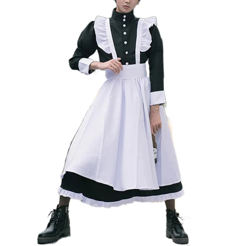 【Partially Ready For Ship】【Size M-3XL】DokiDoki-R Male Maid Cosplay  Costume Men  Gojo Satoru - Image 6