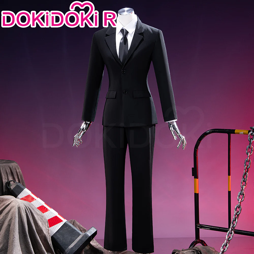 DokiDoki-R Manga Anime Cosplay Costume Suit Uniform Black White Burger Restaurant Assistant Halloween