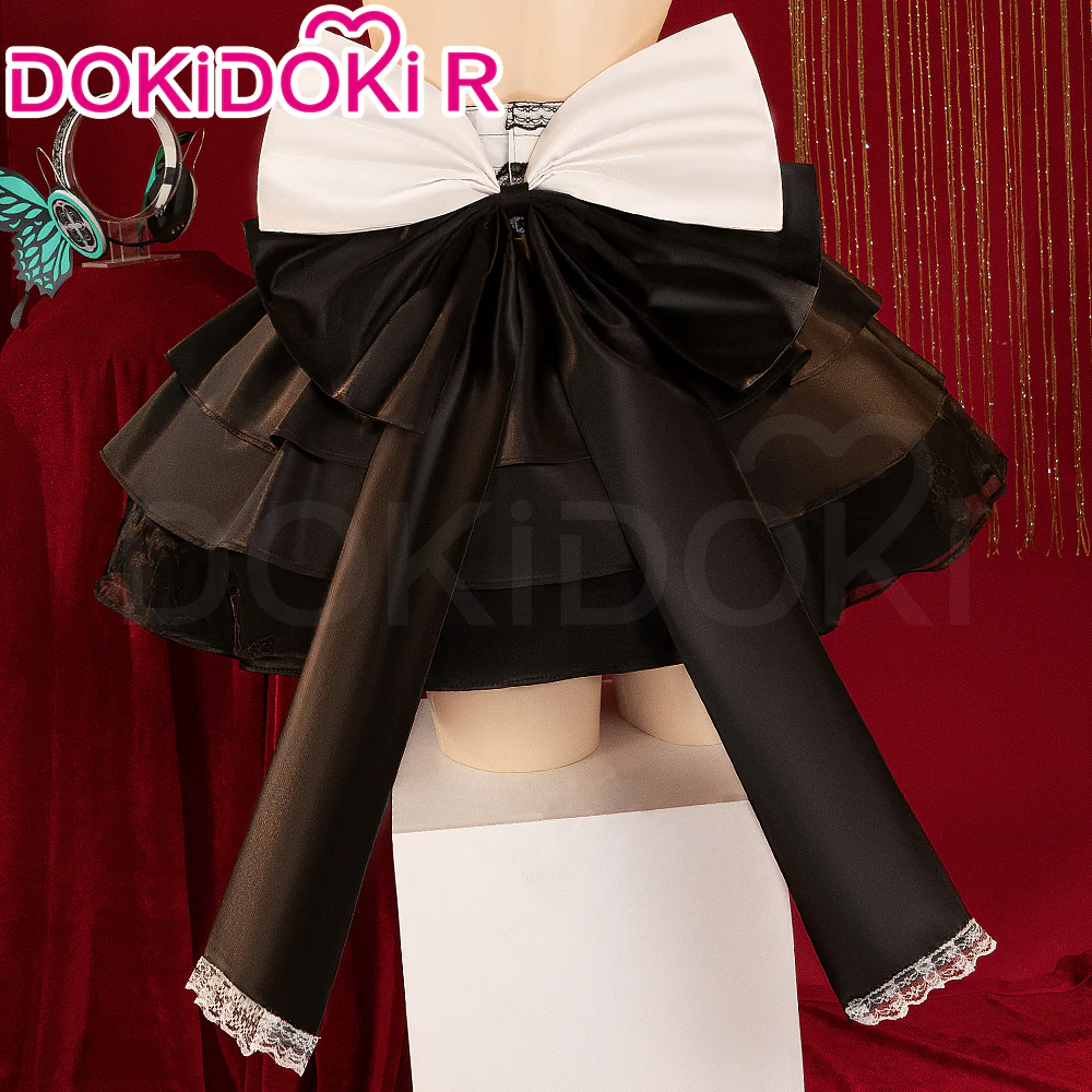 DokiDoki-R VSINGER Cosplay Lukaa Costume / Headphone Evening Black Dress MAGNET - Image 4