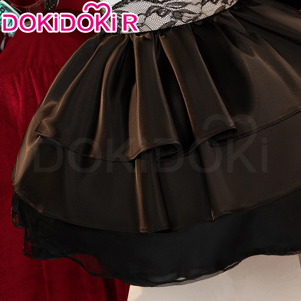 DokiDoki-R VSINGER Cosplay Lukaa Costume / Headphone Evening Black Dress MAGNET - Image 5