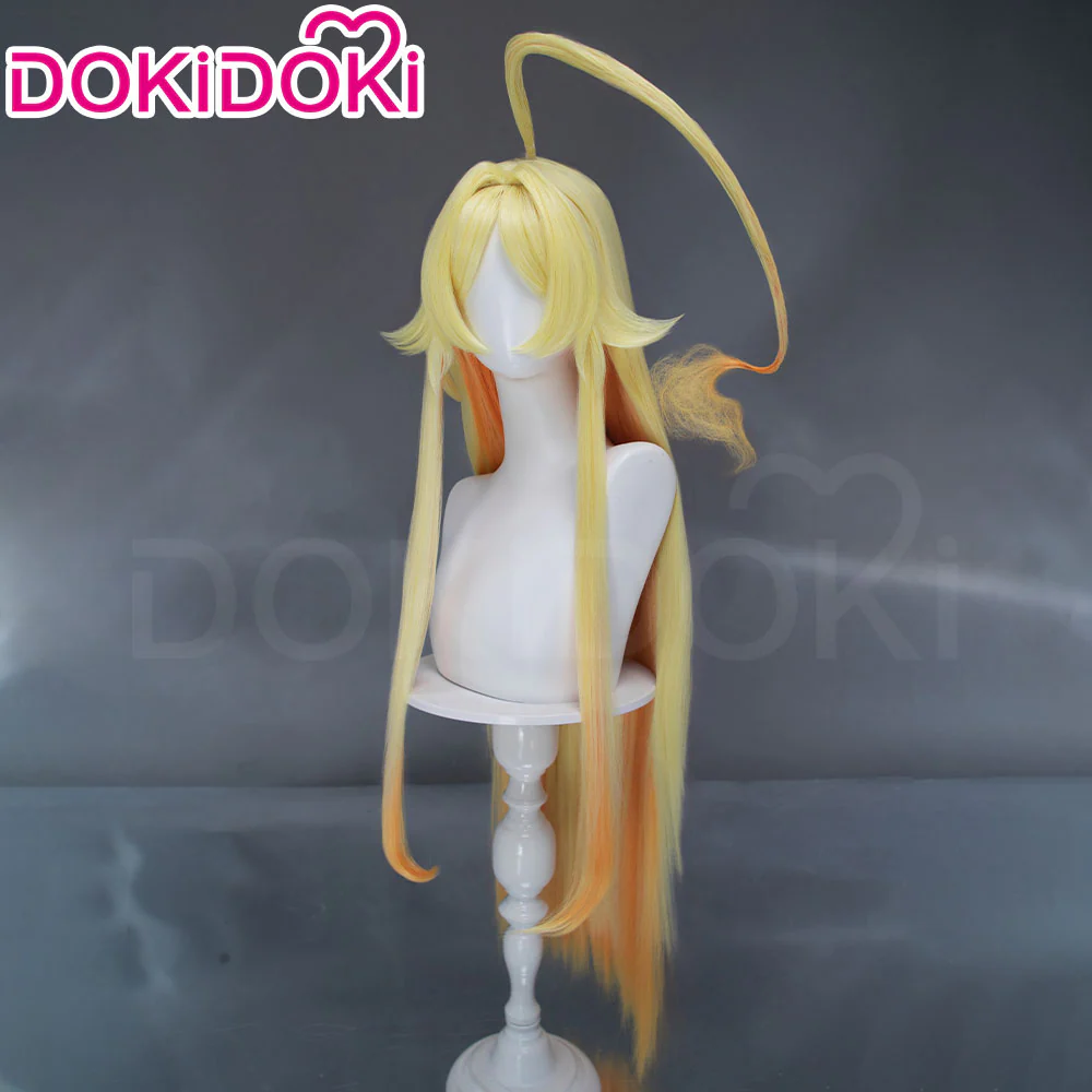 【Ready For Ship】DokiDoki Sentenced to Be a Hero Cosplay Teoritta Wig Long Blonde Orange Gradient Hair - Image 2