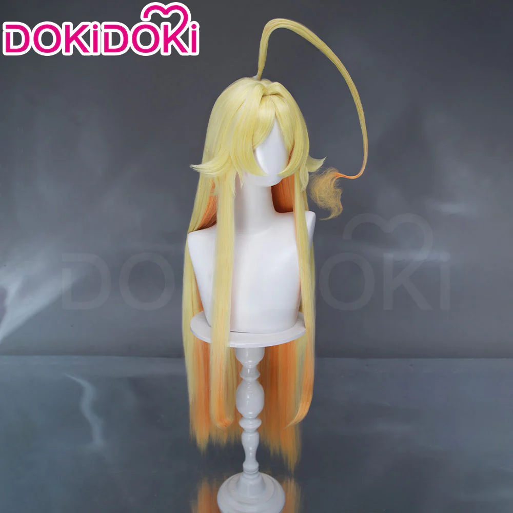 【Ready For Ship】DokiDoki Sentenced to Be a Hero Cosplay Teoritta Wig Long Blonde Orange Gradient Hair - Image 3
