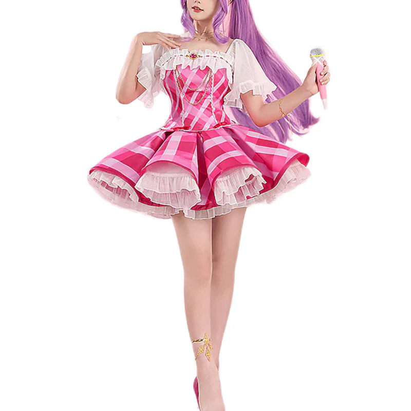 DokiDoki-SR Anime Aikatsu! Idol Activity Cosplay Kanzaki Mizuki Costume / Wig - Image 7