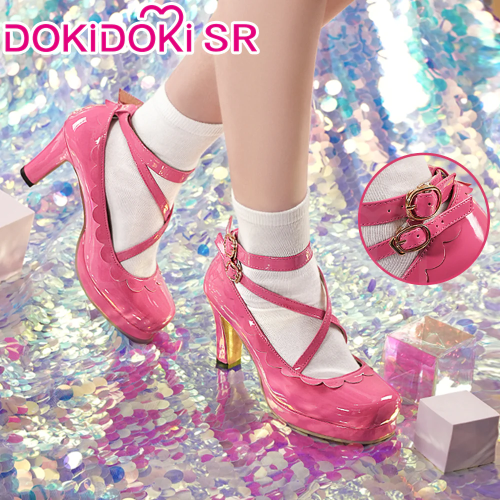 DokiDoki-SR Anime Aikatsu! Idol Activity Cosplay Hoshimiya Ichigo Shoes Pink Cute