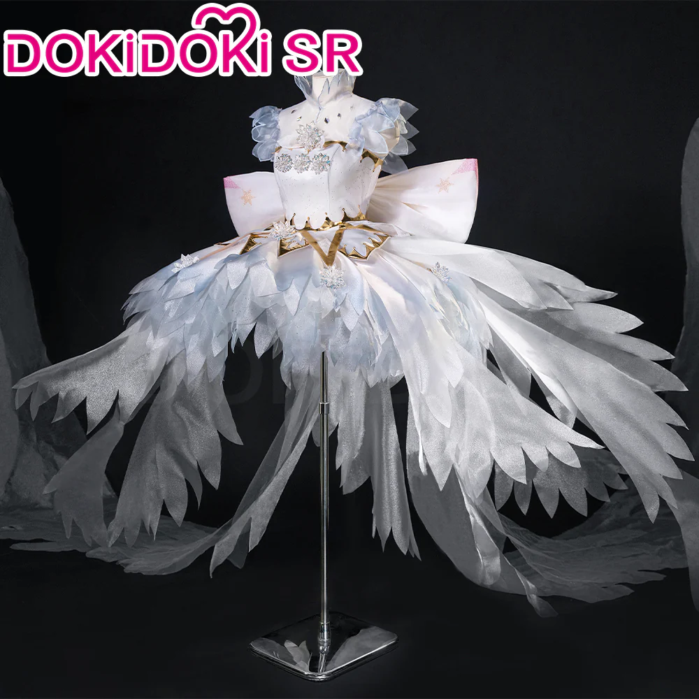 DokiDoki-SR Anime Card Captor Sakura Cosplay Kinomoto Sakura Costume Crystal Feather Dress Women Cardcaptor Sakura Clear Card