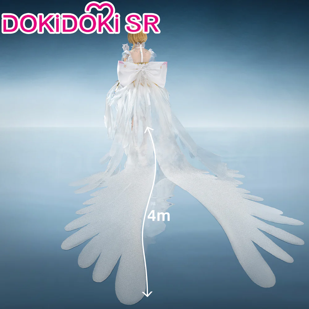 DokiDoki-SR Anime Card Captor Sakura Cosplay Kinomoto Sakura Costume Crystal Feather Dress Women Cardcaptor Sakura Clear Card - Image 5