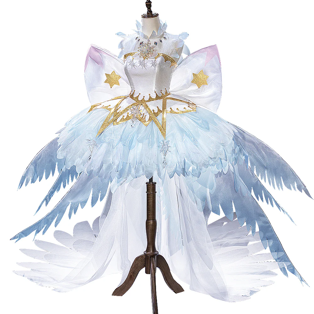 【Ready For Ship】DokiDoki-SR Anime Card Captor Sakura Cosplay Kinomoto Sakura Costume Crystal Feather Dress Women Cardcaptor Sakura Clear Card - Image 5