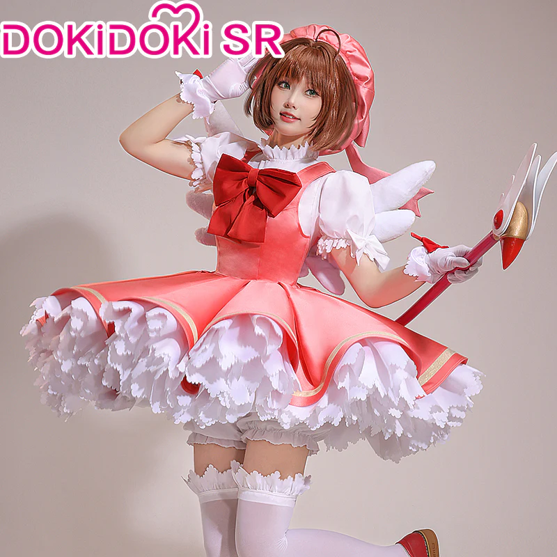 【Partially Ready For Ship】DokiDoki-SR Anime Card Captor Sakura Cosplay Kinomoto Sakura Costume / Shoes Women Cardcaptor Sakura - Image 4