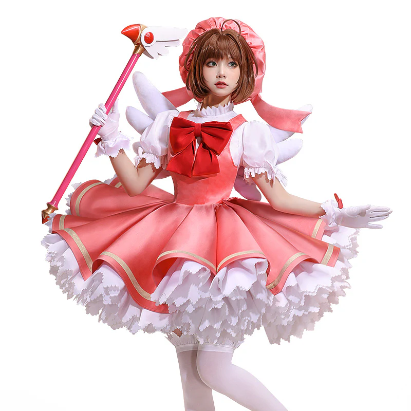 【Partially Ready For Ship】DokiDoki-SR Anime Card Captor Sakura Cosplay Kinomoto Sakura Costume / Shoes Women Cardcaptor Sakura - Image 6