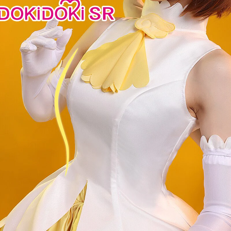 【Partially Ready For Ship】DokiDoki-SR Anime Card Captor Sakura Cosplay Kinomoto Sakura Costume Cute Yellow Dress Women Cardcaptor Sakura - Image 2