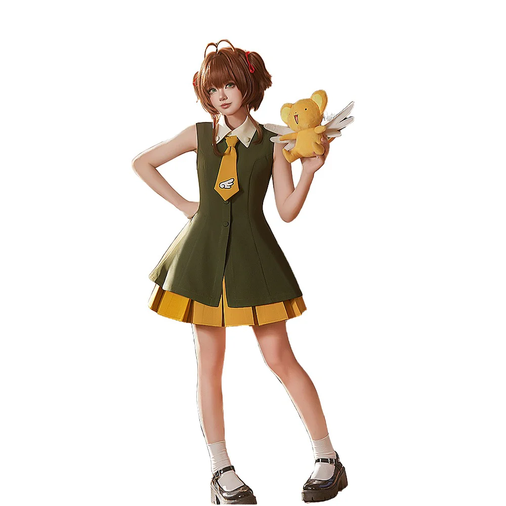 DokiDoki-SR Anime Card Captor Sakura Cosplay Kinomoto Sakura Costume Hong Kong Trip - Image 9