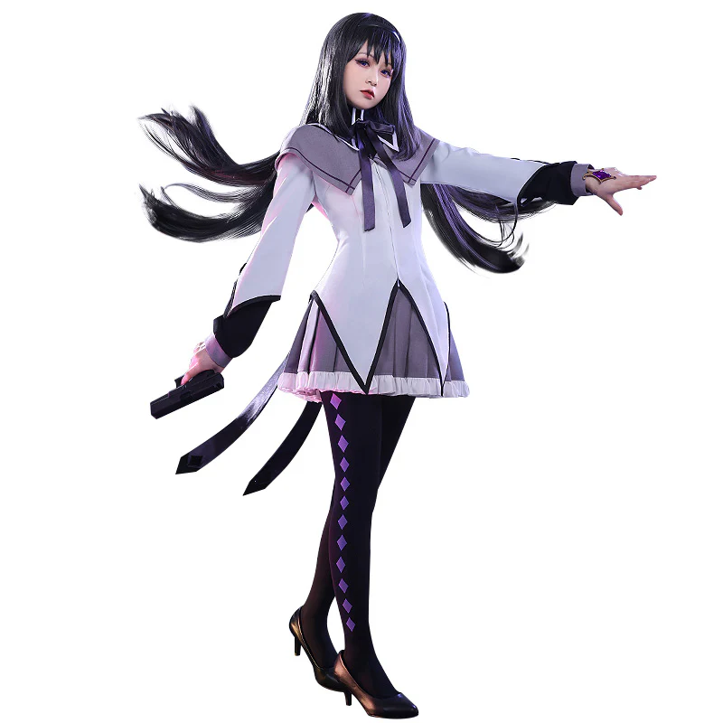 【Ready For Ship】DokiDoki-SR Anime Cosplay Costume Grey Battle Dress - Image 6