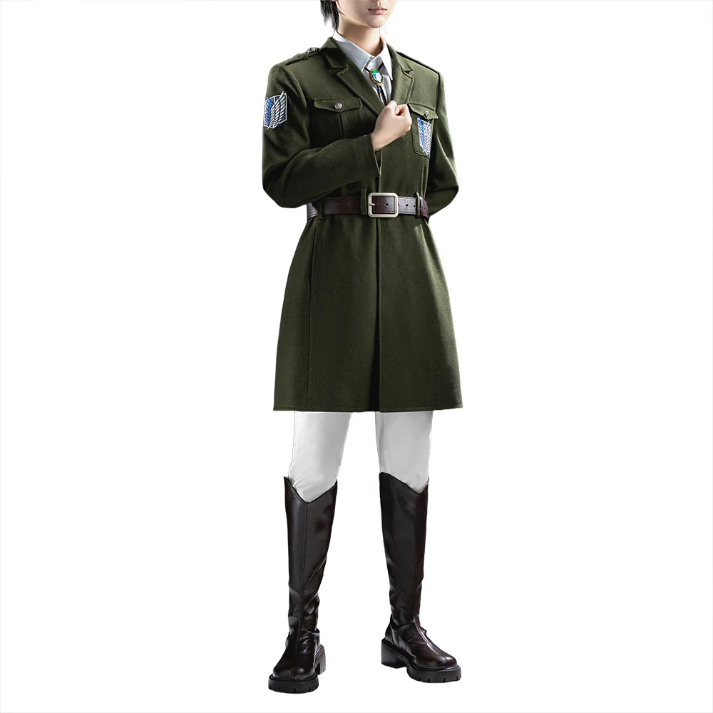 DokiDoki-SR Anime Cosplay Dark Green Coat Costume - Image 7