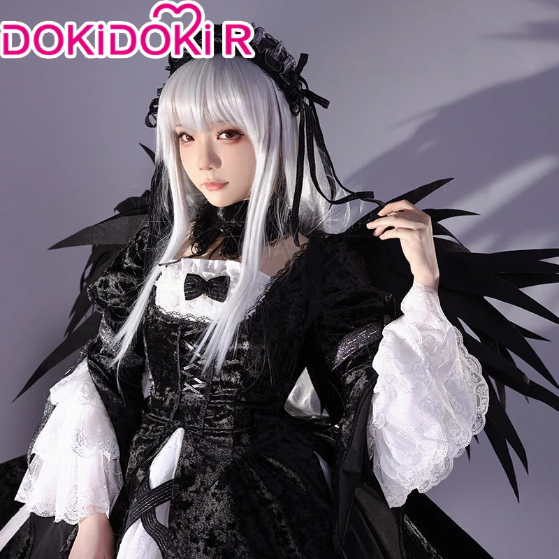 DokiDoki-R Anime Rozen Maiden Cosplay Suigintou Mercury-vapor Lamp Costume Lolita - Image 3