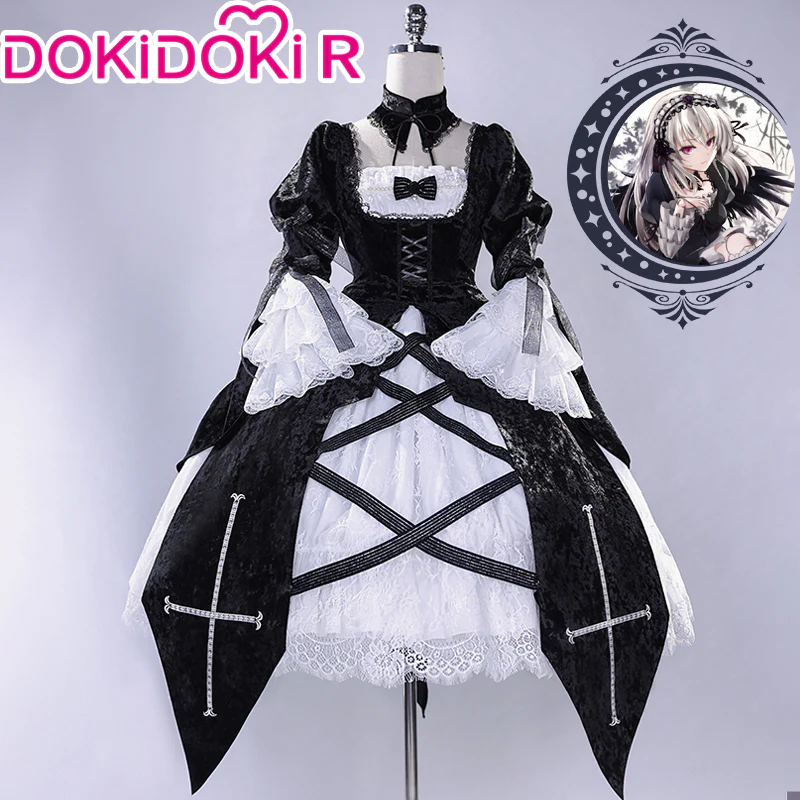 DokiDoki-R Anime Rozen Maiden Cosplay Suigintou Mercury-vapor Lamp Costume Lolita - Image 4
