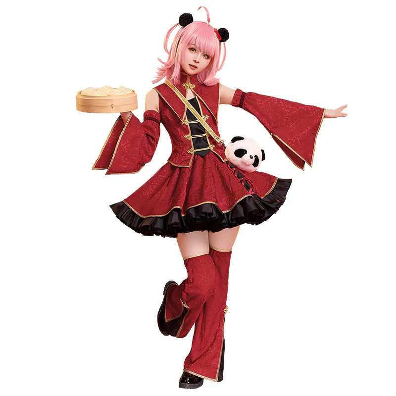 【Last Batch】DokiDoki-SR Anime Shugo Chara Cosplay Hinamori Amu Costume Chinese Style Dress - Image 5