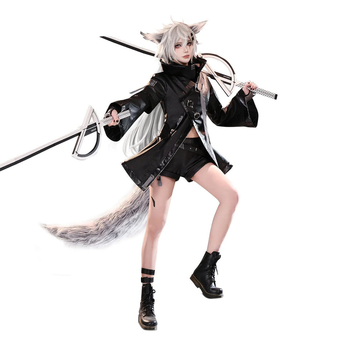 DokiDoki-SR Game Arknights Lapland Cosplay Costume Black - Image 5