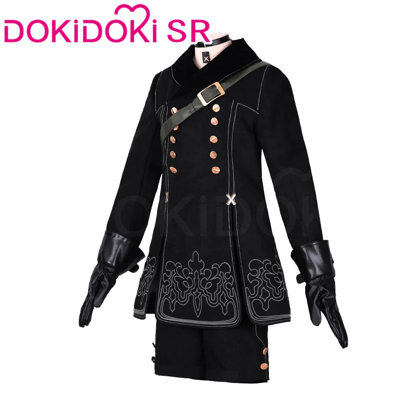 【Ready For Ship】DokiDoki-SR Game Cosplay Cotsume Black Coat - Image 4
