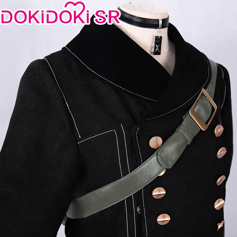 【Ready For Ship】DokiDoki-SR Game Cosplay Cotsume Black Coat - Image 7
