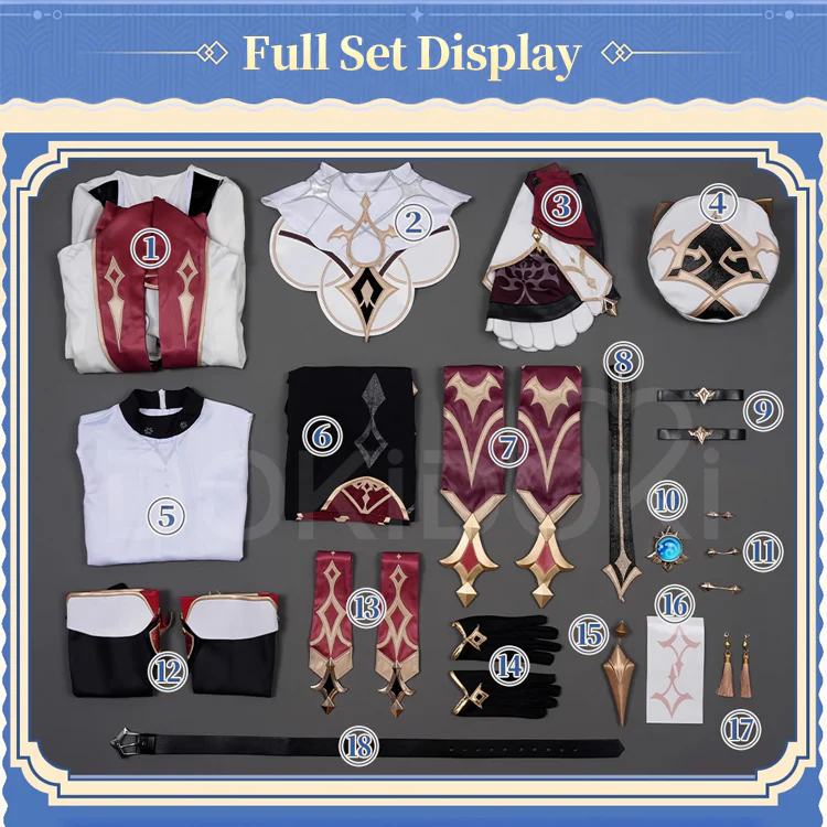 【In Stock】【Size S-2XL】DokiDoki-R Game Genshin Impact Cosplay Dahlia Costume Mondstadt - Image 7