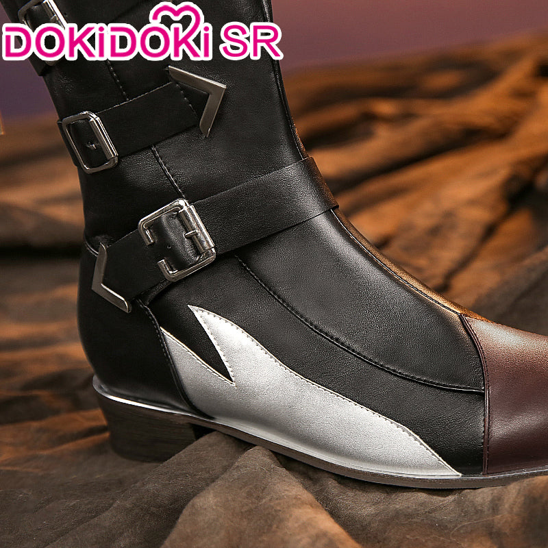 【Ready For Ship】【Last Batch】DokiDoki-SR Game Genshin Impact Cosplay Diluc Costume / Shoes Red Dead of Night - Image 10