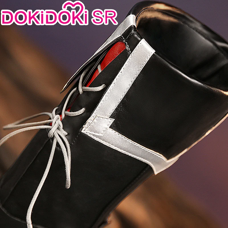 【Ready For Ship】【Last Batch】DokiDoki-SR Game Genshin Impact Cosplay Diluc Costume / Shoes Red Dead of Night - Image 11