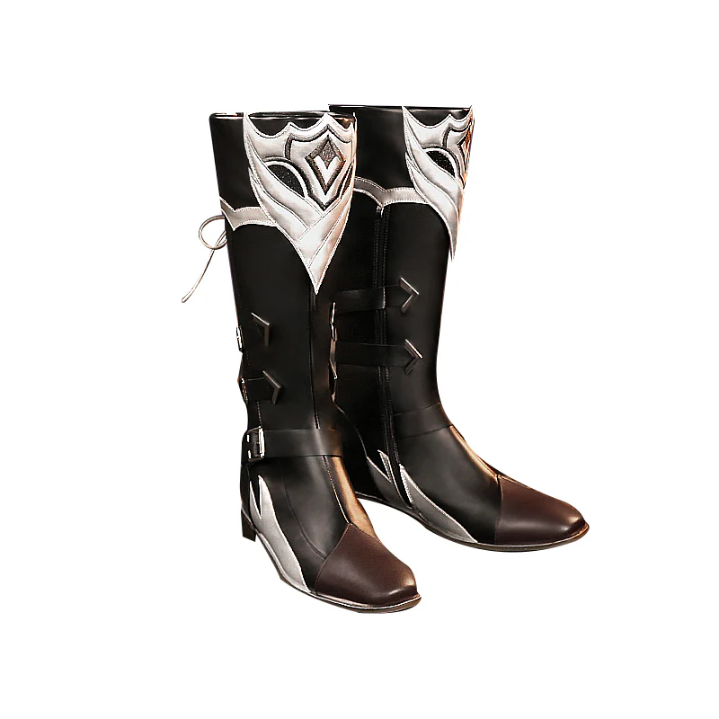 【Ready For Ship】【Last Batch】DokiDoki-SR Game Genshin Impact Cosplay Diluc Costume / Shoes Red Dead of Night - Image 12