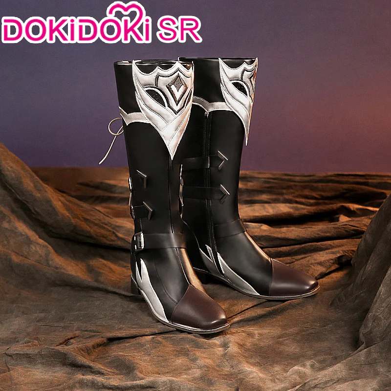 【Ready For Ship】【Last Batch】DokiDoki-SR Game Genshin Impact Cosplay Diluc Costume / Shoes Red Dead of Night - Image 7
