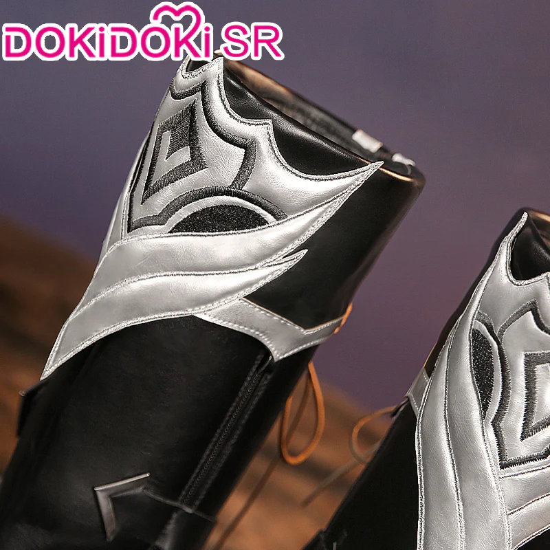【Ready For Ship】【Last Batch】DokiDoki-SR Game Genshin Impact Cosplay Diluc Costume / Shoes Red Dead of Night - Image 9