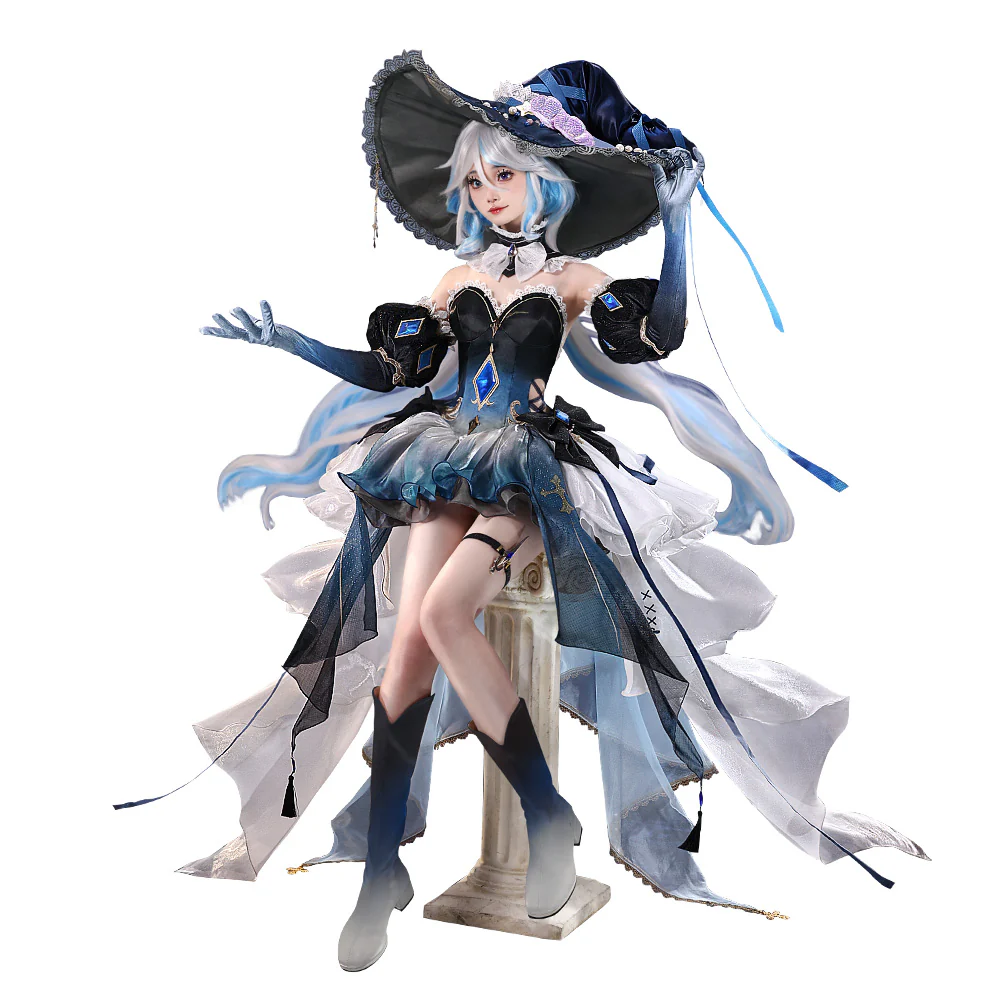 DokiDoki-SR Game Genshin Impact Cosplay Furina Costume Letter from the Deep Sea Doujin Fontaine Focalors Hydro Archon - Image 7