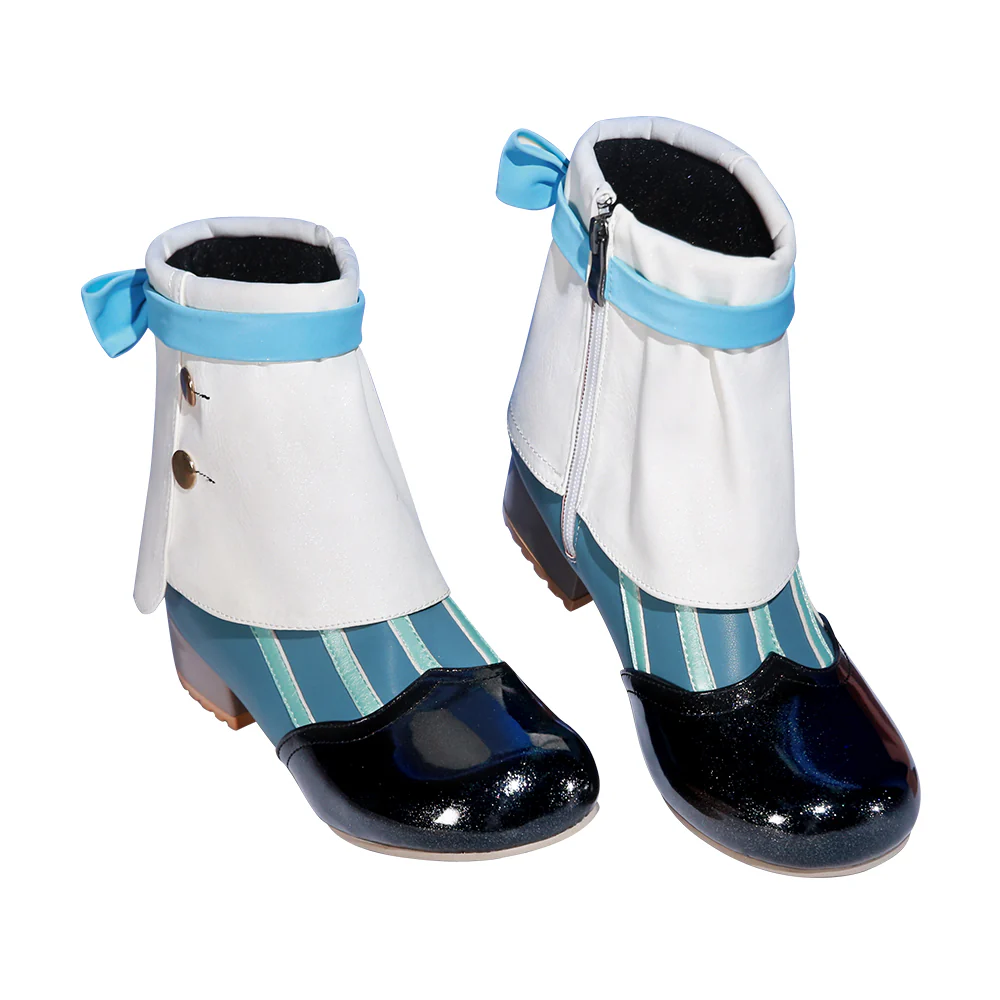 DokiDoki-SR Game Genshin Impact Cosplay Fontaine Sigewinne Costume / Shoes Women - Image 7