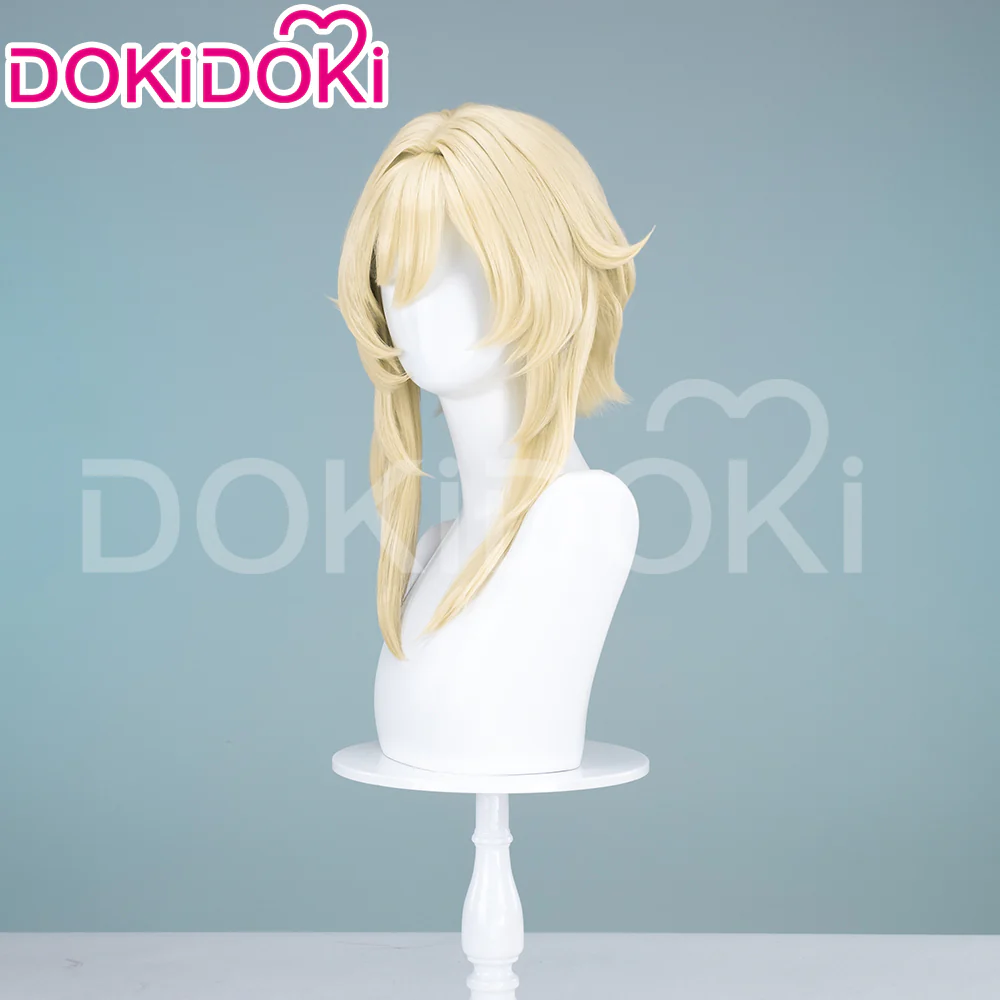 【Ready For Ship】DokiDoki Game Genshin Impact Cosplay Traveler Lumine Wig / Head Accessory Long Blonde Hair Ying As Heaven and Earth Are Made Anew - Image 4