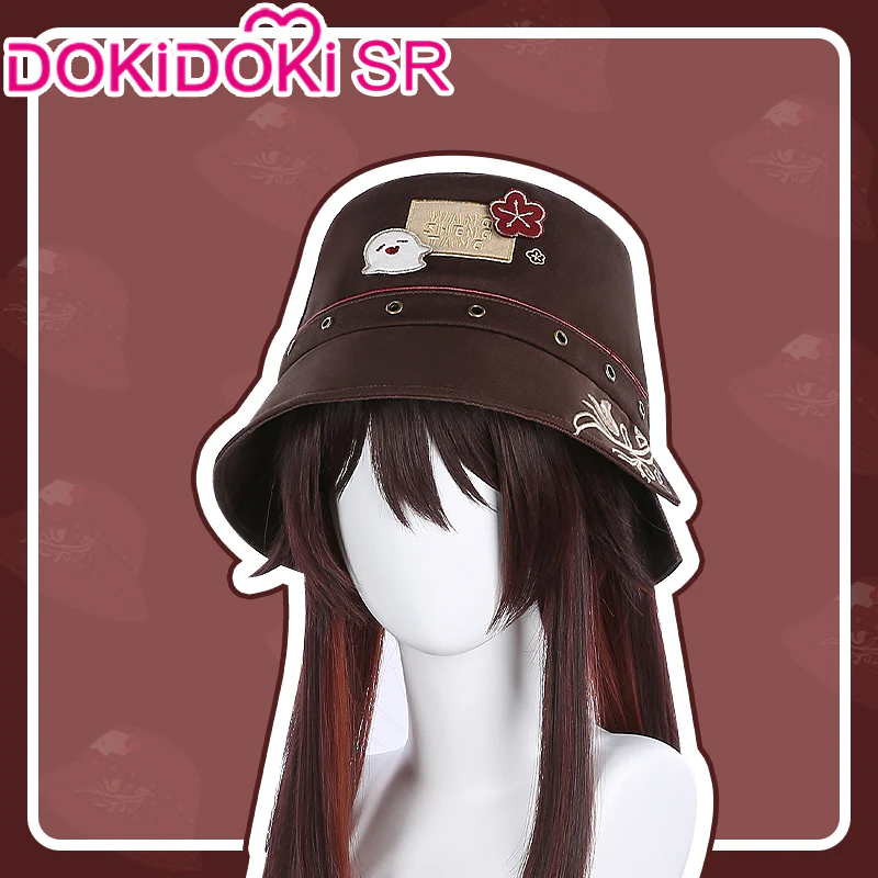 【In Stock】DokiDoki-SR Game Genshin Impact Cosplay Hutao / Ganyu / Scaramouche Bucket Hat Hu Tao Gan Yu - Image 3