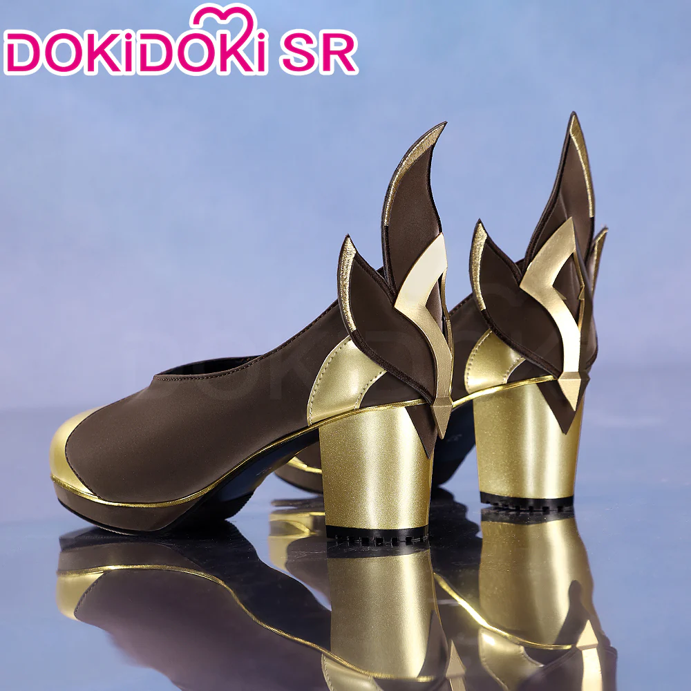 DokiDoki-SR Game Genshin Impact Cosplay Traveler Lumine Shoes As Heaven and Earth Are Made Anew - Image 3